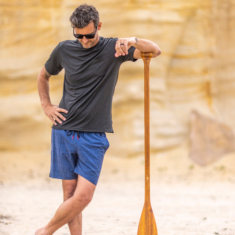 CAMOFLEUR ELASTIC WAIST SWIM TRUNK