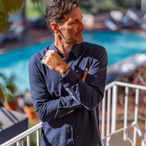 CLUB ROYALE LS WOVEN SHIRT