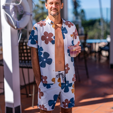 MEDITATION ELASTIC WAIST SWIM TRUNK